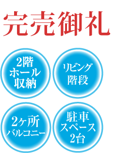 （消費税・外構費含）土地・建物セット価格3,080万円